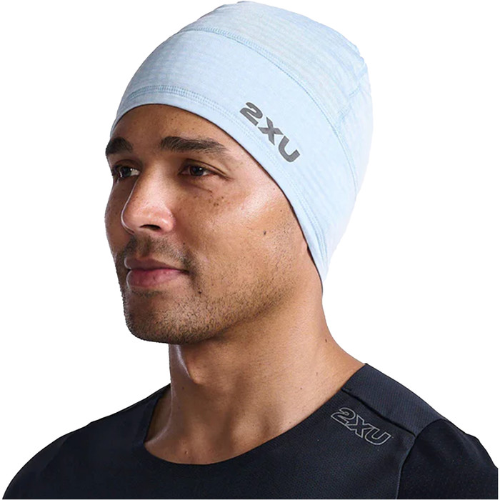 2023 2XU Ignition Beanie UQ6685f - Skyway / Black Reflective